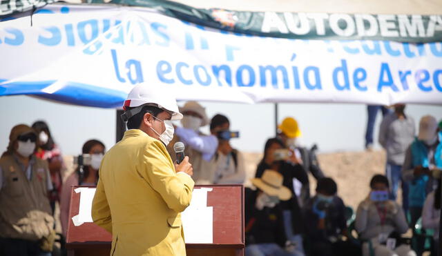 Inicio de Obra. Con gobernador Cáceres se iniciaron trabajos.