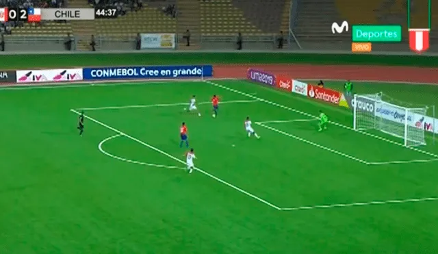 Perú vs Chile: Luis Rojas concretó el 3-0 tras sutil definición [VIDEO]