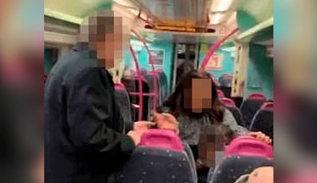 Mujer agrede sexualmente a dos hombres en tren y policía la detiene ‘infraganti’ [VIDEO]