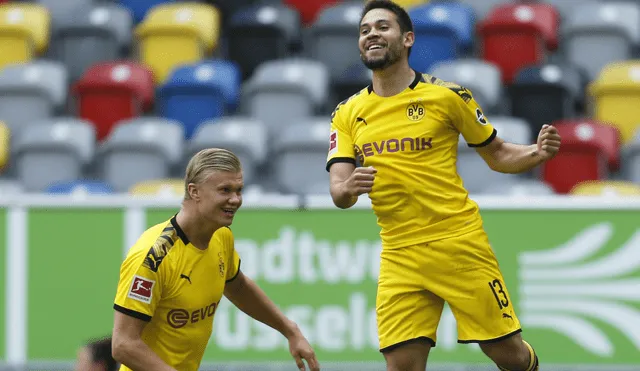 Haaland anotó el gol de la victoria para el Borussia Dortmund. (Créditos: AFP)