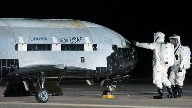 La nave espacial X-37B que EE. UU. voló secretamente en el espacio. Foto: AFP.