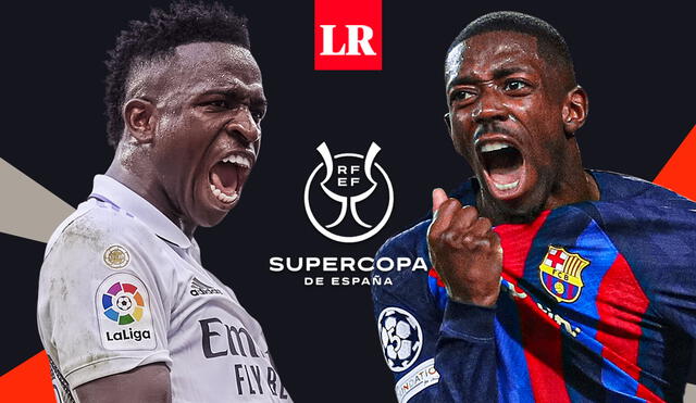 Real Madrid vs. FC Barcelona: ambas escuadras definirán al campeón de la Supercopa de España. Foto: composición de La República