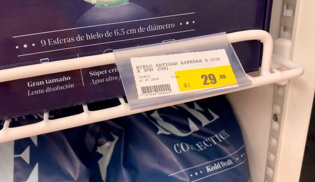 Desliza las imágenes para ver cómo luce este hielo que se vende a 30 soles en Perú. Foto: Captura de YouTube/Ariana Bolo Arce