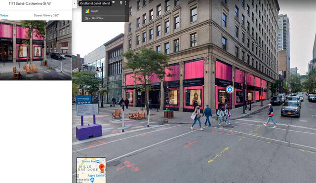Desliza las imágenes para ver cómo luce una de las locaciones usadas para el rodaje de John Wick 2. Foto: captura de Google Maps