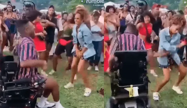 YouTube viral: chico baila reggaetón en su silla de ruedas y se roba el show en festival de música