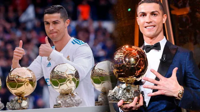 ¿Cuántos balones de oro ha conseguido hasta ahora Cristiano Ronaldo? Foto: Composición