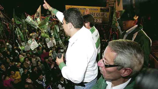 Arrancó el show electoral de los candidatos en Arequipa