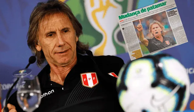 Ricardo Gareca, entrenador de la selección peruana en la Copa América 2019.