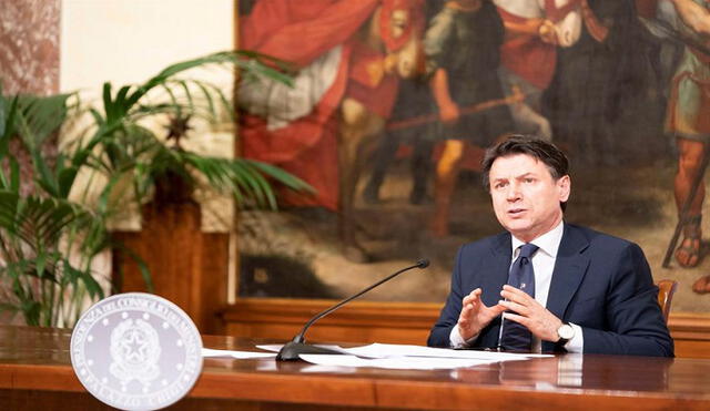 El primer ministro italiano detalló cuál es el plan para terminar de forma gradual el confinamiento. Foto: Palacio Chigi (EFE)