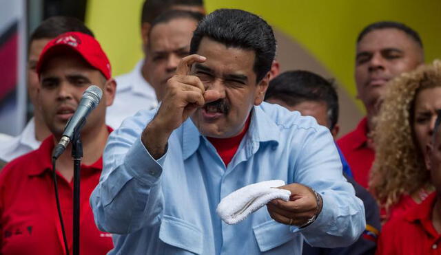 Maduro advirtió esta semana de que se castigará con severidad a los "traidores" que han apoyado el bloqueo decretado por Trump. Foto: AFP.