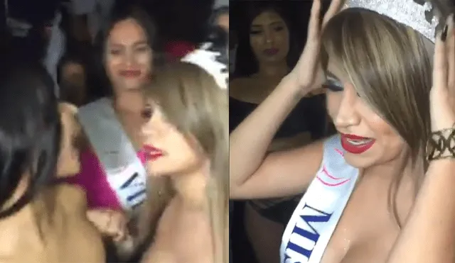 Ganadora del Miss Colita golpeó en el rostro a candidata que la cuestionó [VIDEO]