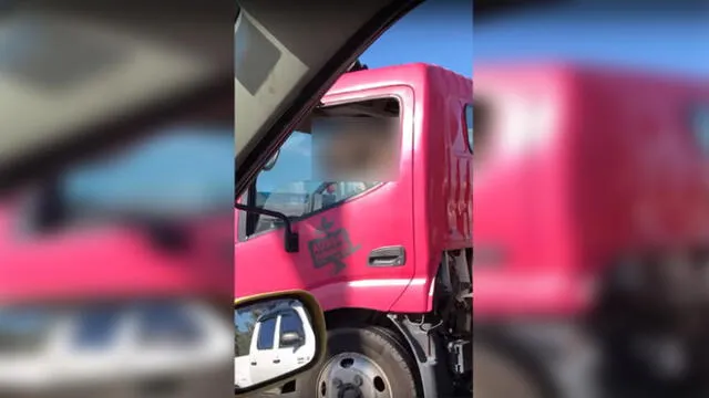 Vía Facebook: Graba un camión, pero queda sorprendida por la identidad del conductor [VIDEO]