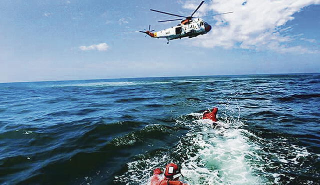 En la búsqueda de los tripulantes desaparecidos en el mar de Sechura