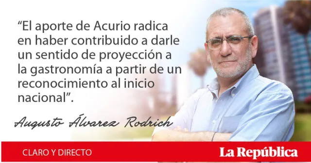 El aporte valioso de Gastón Acurio