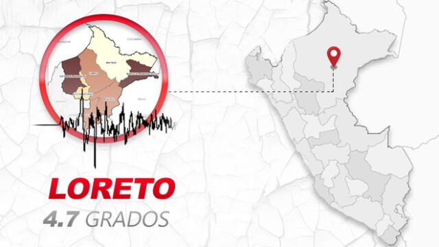 Epicentro de sismo se ubicó a 76 km al sureste de Yurimaguas, Alto Amazonas.