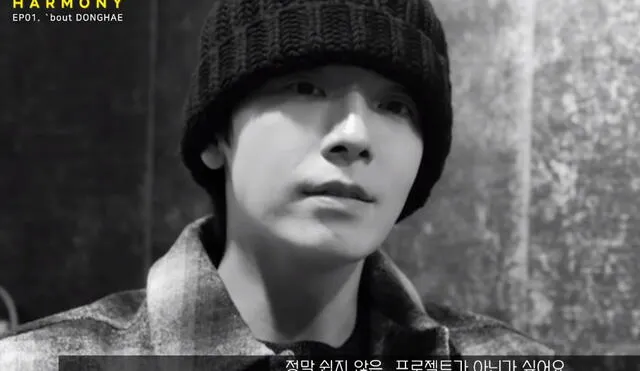 Captura de documental de Donghae.