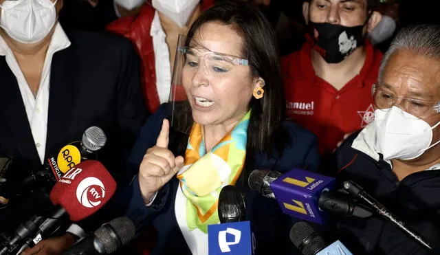 Nidia Vílchez sostuvo que si el personero del partido es responsable pedirá su cambio. Foto: John Reyes / La República