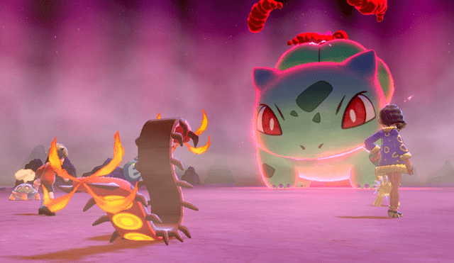 Bulbasaur aparece en incursione dinamax de Pokémon Espada y Escudo.