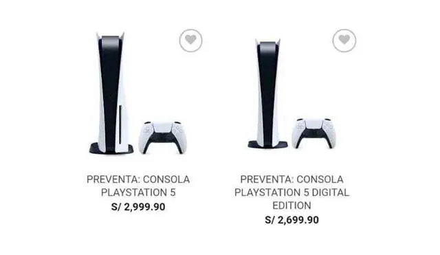 Precios de la PlayStation 5 en Phantom. (Fotos: Phantom)