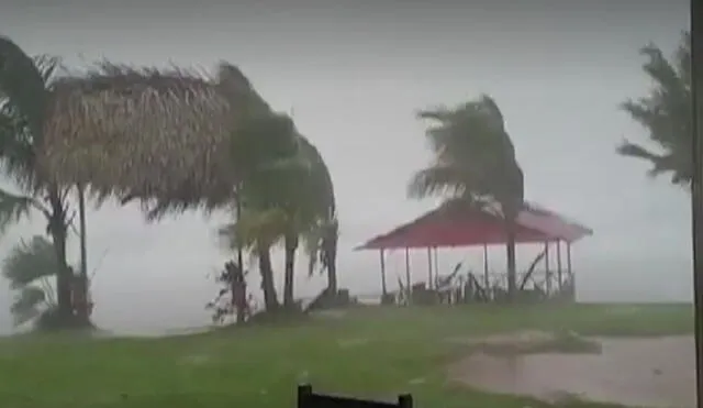 Vientos huracanados en Pucallpa. Foto captura Canal N