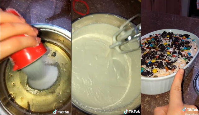Desliza las imágenes para conocer un poco más de la sencilla preparación de estos helados artesanales. Foto: Captura de TikTok/ Pamela Núñez