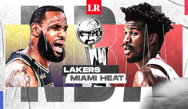 Lakers enfrentan a Miami Heat por el Game 6 de las Finales de la NBA. Foto: Composición Fabrizio Oviedo/AFP