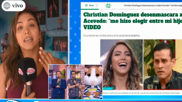 La integrante de EEG, Isabel Acevedo, le realizó un singular pedido a Christian Domínguez luego del video que hizo en Tik Tok.