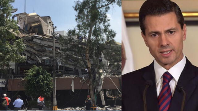 Terremoto en México: Peña Nieto convocó al Comité Nacional de Emergencias