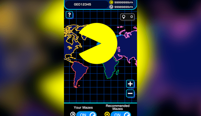 Pac-Man GEO utilizará la información de camino de Google Maps para convertir las calles del mundo real en laberintos. Foto: Bandai Namco.