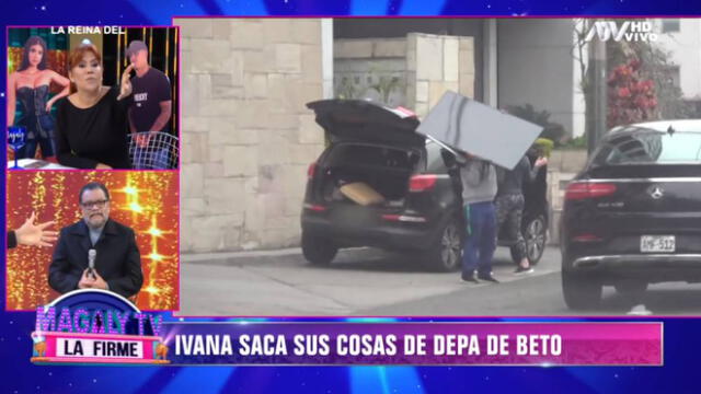 Ivana Yturbe saca sus cosas de la casa de Beto Da Silva y es grabada por Magaly TV, la firme