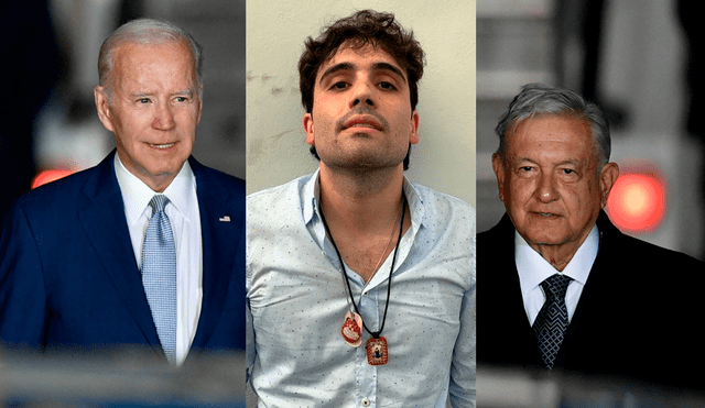 AMLO negó haber abordado con Joe Biden la captura del hijo de “El Chapo”, Ovidio Guzmán. Foto: composición LR/AFP