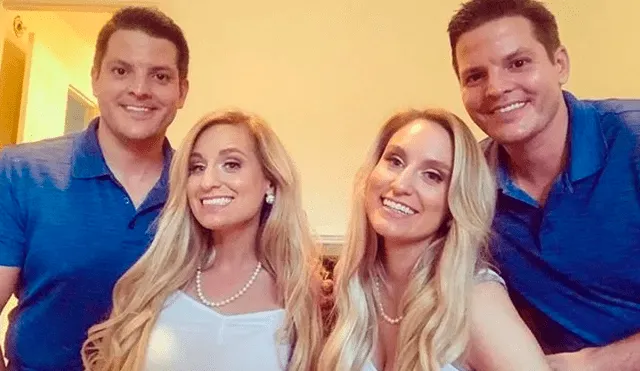 Brittany y Briana Deane conocieron a Josh y Jeremy Salyers durante el Festival de Gemelos celebrado en Twinsburg. Foto: Instagram