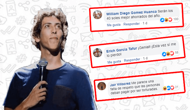 Facebook viral: usuarios realizan crueles comentarios sobre unipersonal de Mateo Garrido Lecca [FOTOS]