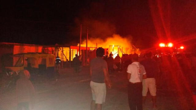 Piura: incendio consume viviendas y deja 30 damnificados en Sechura
