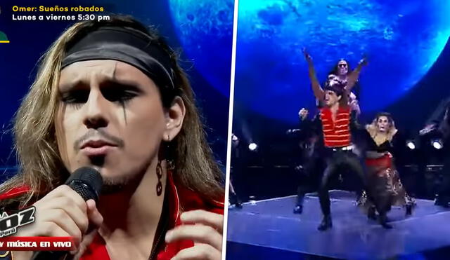 Sebastián Palma impresiona a los entrenadores con su performance en La voz Perú. Foto: captura de Latina