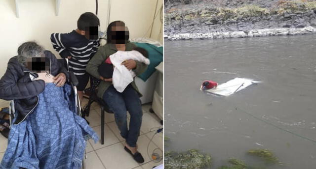 Familia se salva de morir tras despiste de auto a río Vilcanota en Cusco