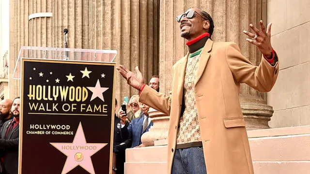 Rapero Snoop Dogg ya tiene su estrella de Hollywood y lo celebró a su fiel estilo [VIDEO]