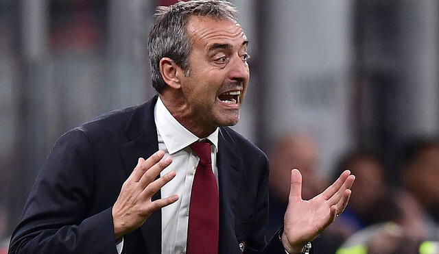 Marco Giampaolo fue sustituido del AC Milan. (Créditos: AFP)