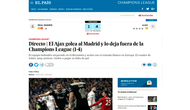 Real Madrid: cruda reacción de los medios en el mundo tras el fracaso en Champions League [FOTOS]