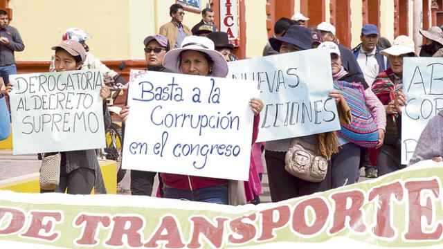 Organizaciones de la región Puno acatan hoy paro contra la corrupción 