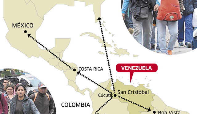 ¿Hacia dónde salen los venezolanos de su país? [INFOGRAFÍA]
