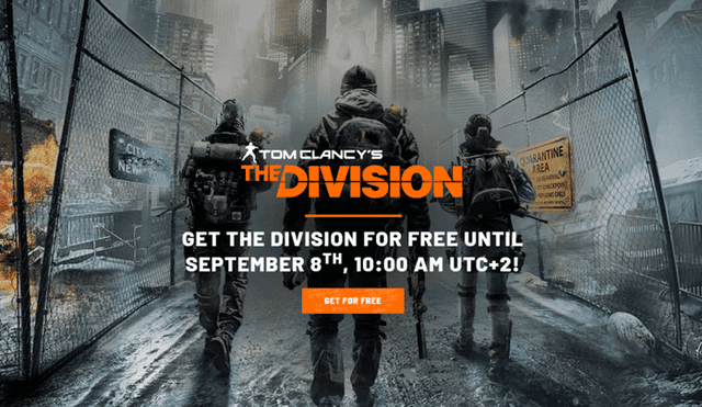 Tom Clancy's The Division estará como juego gratis hasta el 8 de setiembre. Foto: Ubisoft Store.