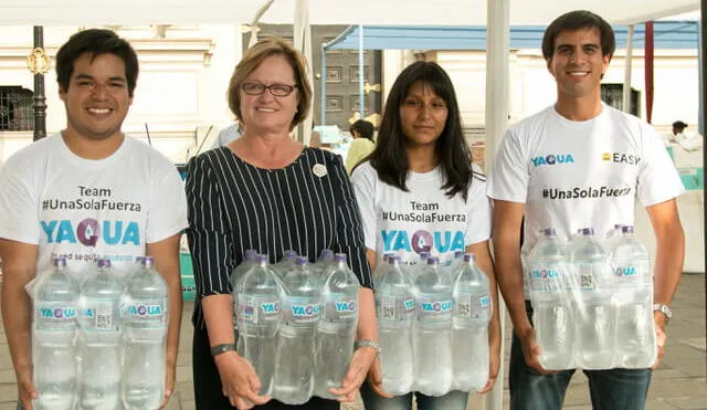 Usuarios de Easy Taxi donaron 4 toneladas de agua para damnificados