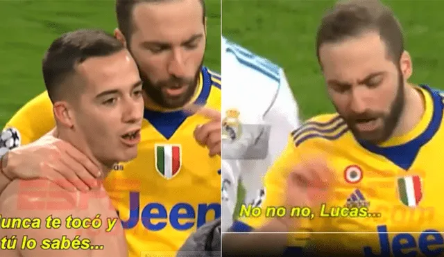 YouTube: la ira de Higuaín con Lucas Vázquez en pleno festejo del Real Madrid [VIDEO]