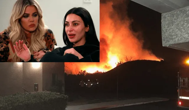Kim y Khloé devastadas porque incendio destruyó la mansión de Caitlyn Jenner [VIDEOS y FOTOS]