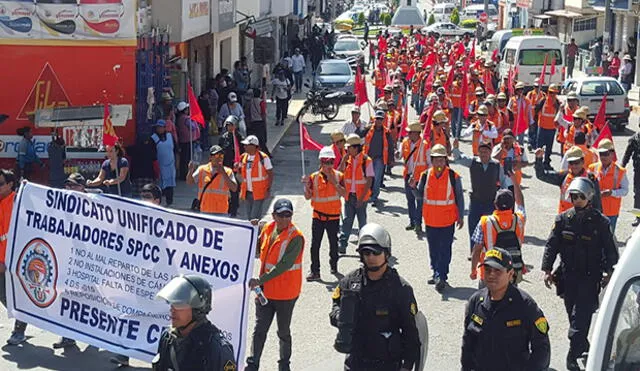 Trabajadores de Southern se plegarán a huelga minera