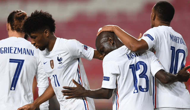 Kanté abrió el marcador para Francia. Foto: AFP