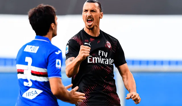 Zlatan Ibrahimovic anotó dos goles y asistió en victoria del Milan sobre Sampdoria por Serie A. (FOTO: AFP).