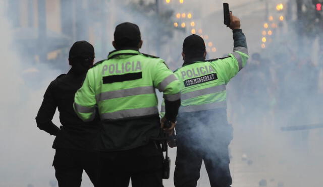 Enfrentamientos en Jirón de la Unión. Foto: Jorge Cerdán/La República
