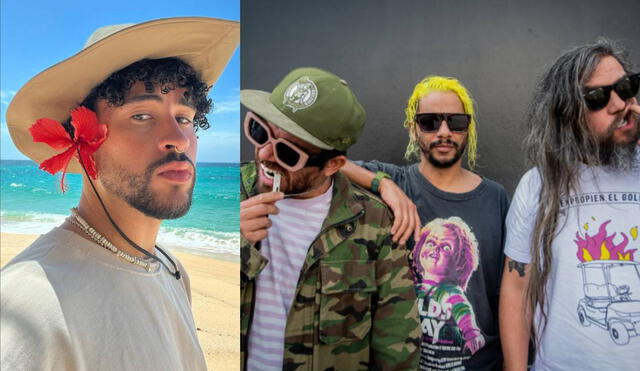 La banda Tourista se presentará en el mismo escenario que Bad Bunny en Lima. Foto: composición/ Bad Bunny/ Instagram/ Tourista/ Instagram